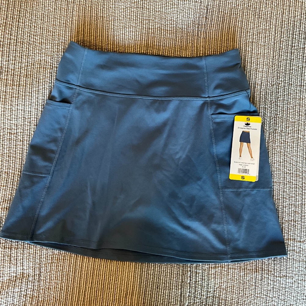 Blue Sketchers Athletic Tennis Skirt